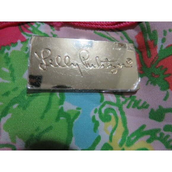 Lilly Pulitzer Pink & Green Floral Insulated Beverage Bucket Tote Bag - Picture 6 of 9